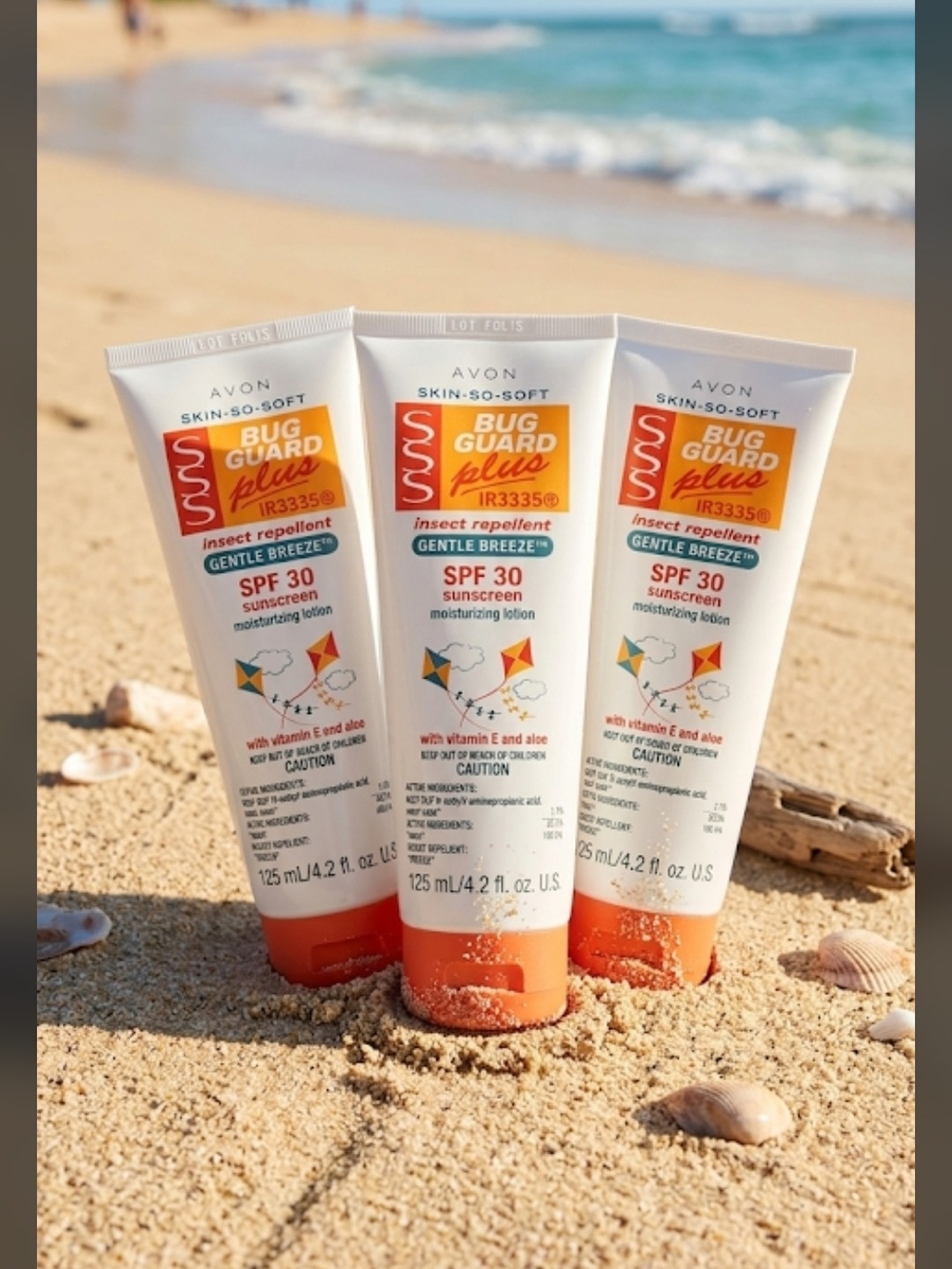 Avon Bug Guard Plus SPF 30 Kids Sunscreen Lotion - White & Orange